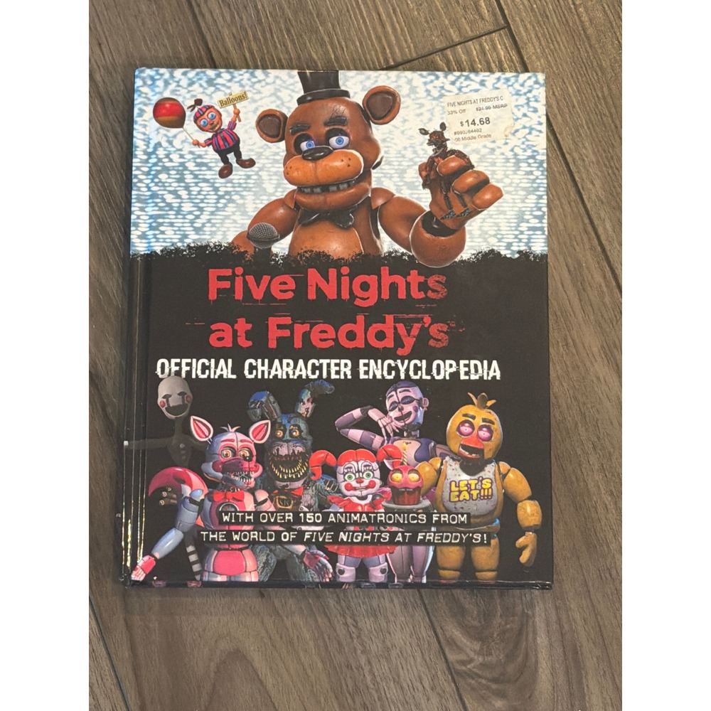 Official Five Nights at Freddy's Character Encyclopedia Hardcover Book 2023 FNAF